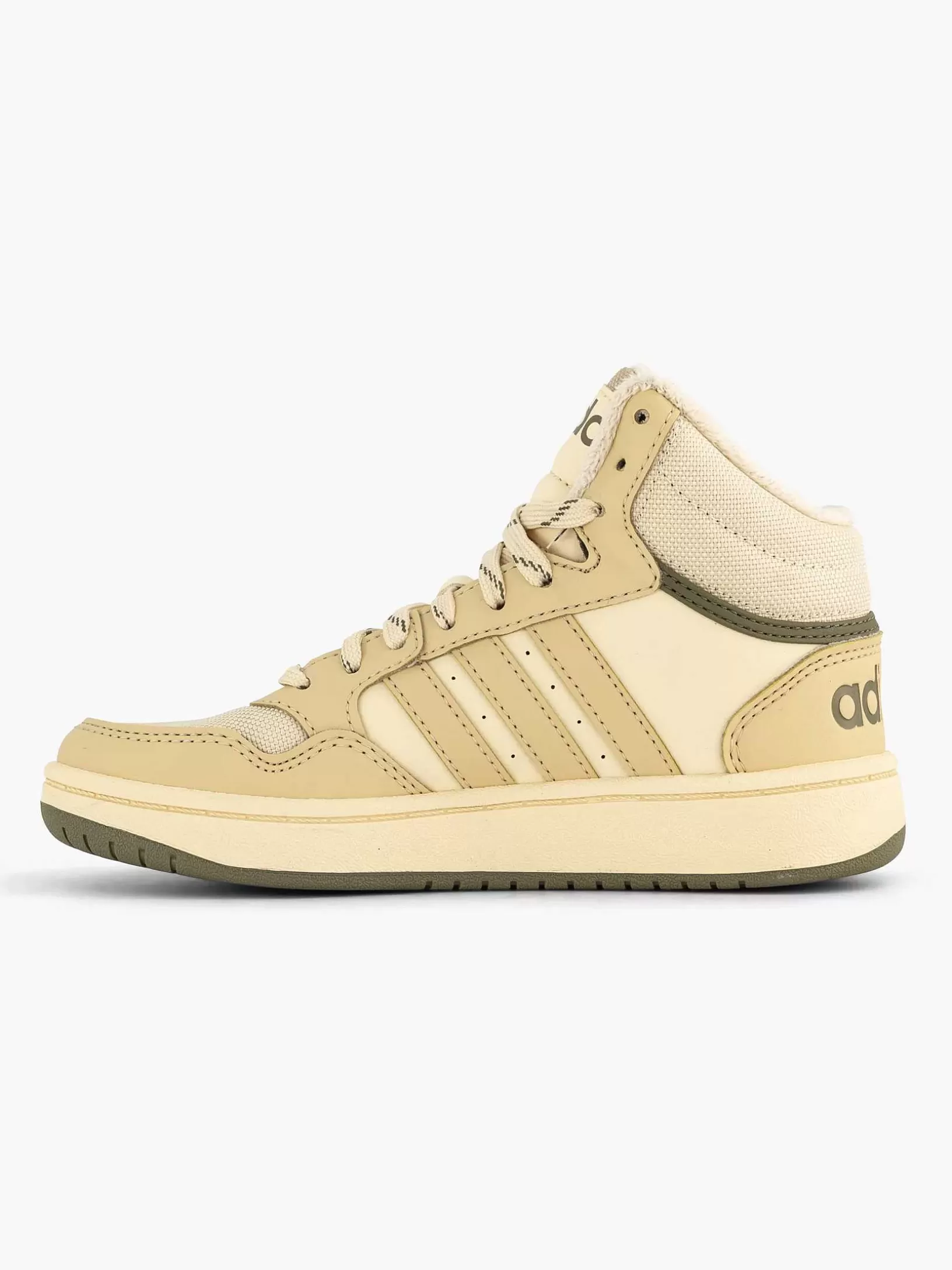 Jungenschuhe | adidas Beige Hoops Mid 3.0 K
