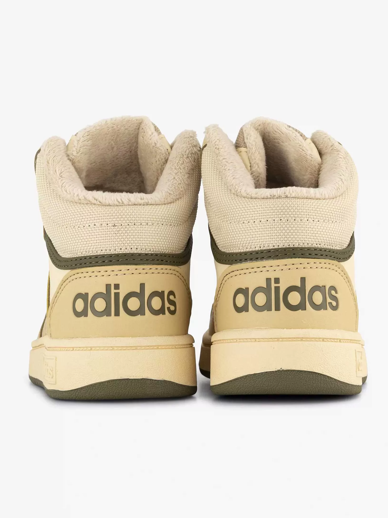 Jungenschuhe | adidas Beige Hoops Mid 3.0 K
