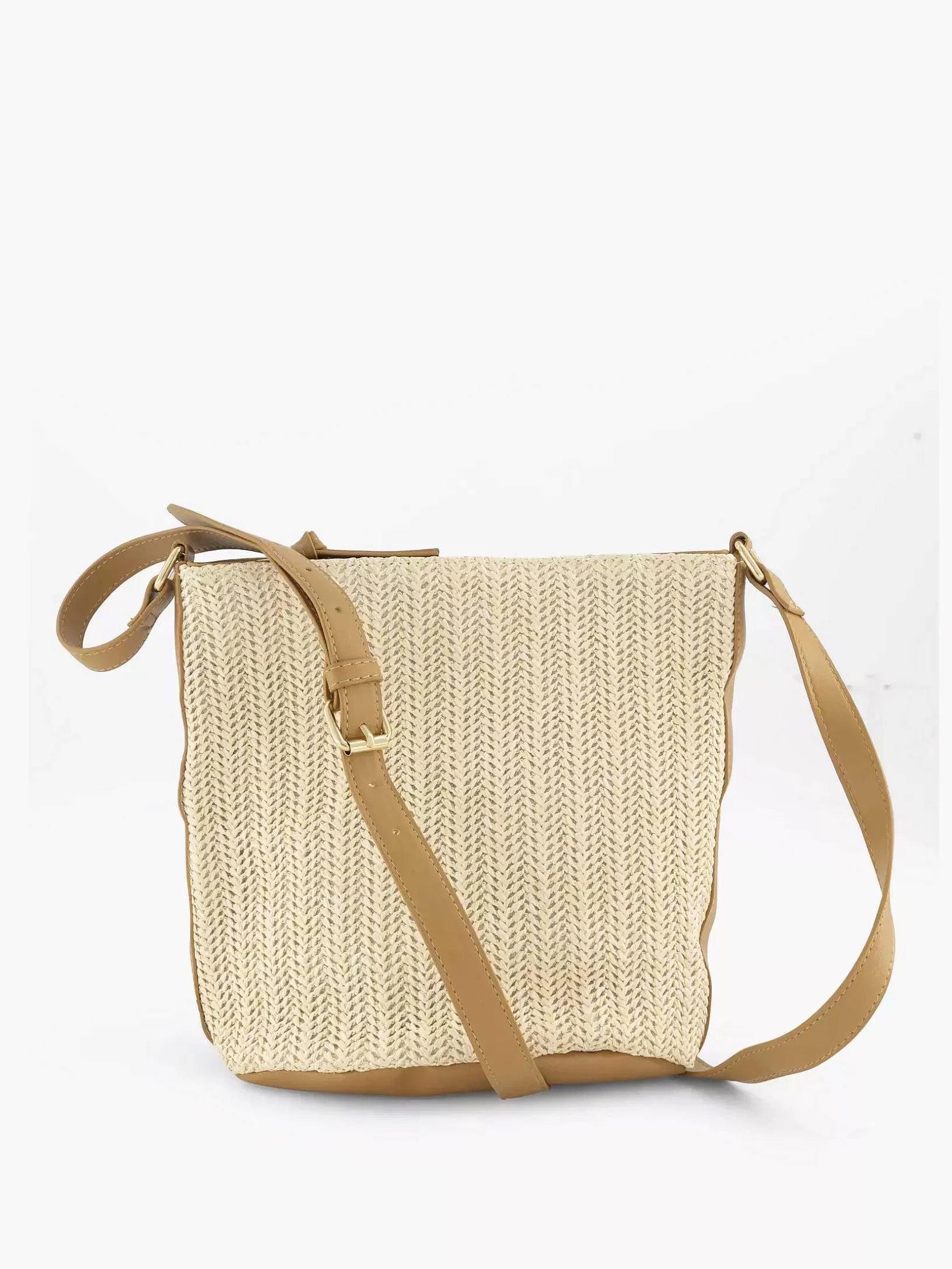 Exklusives Online-Zubehör | Graceland Beige Umhangetasche Geflochten