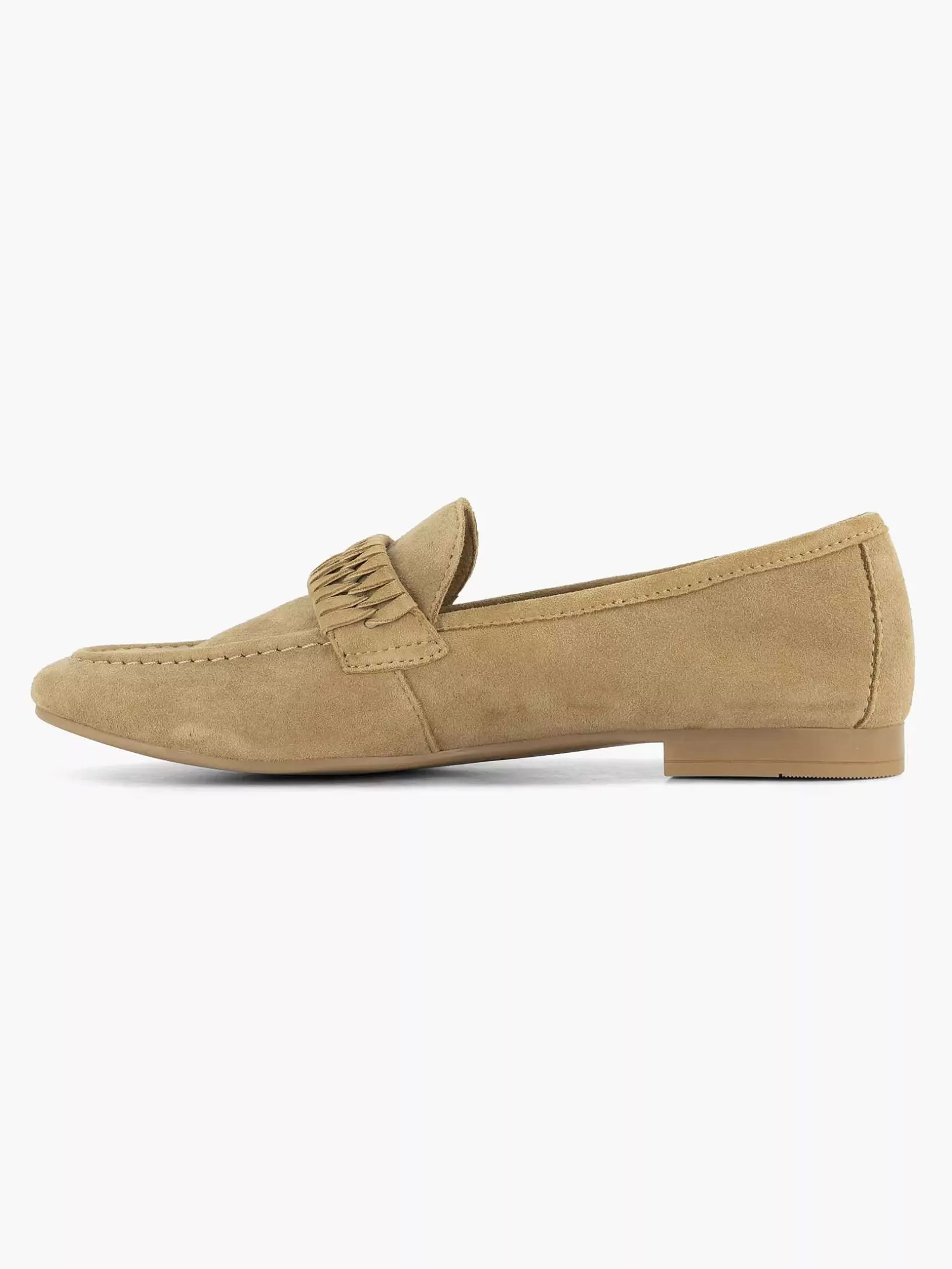 Slipper | Esprit Beigefarbener Leder-Loafer
