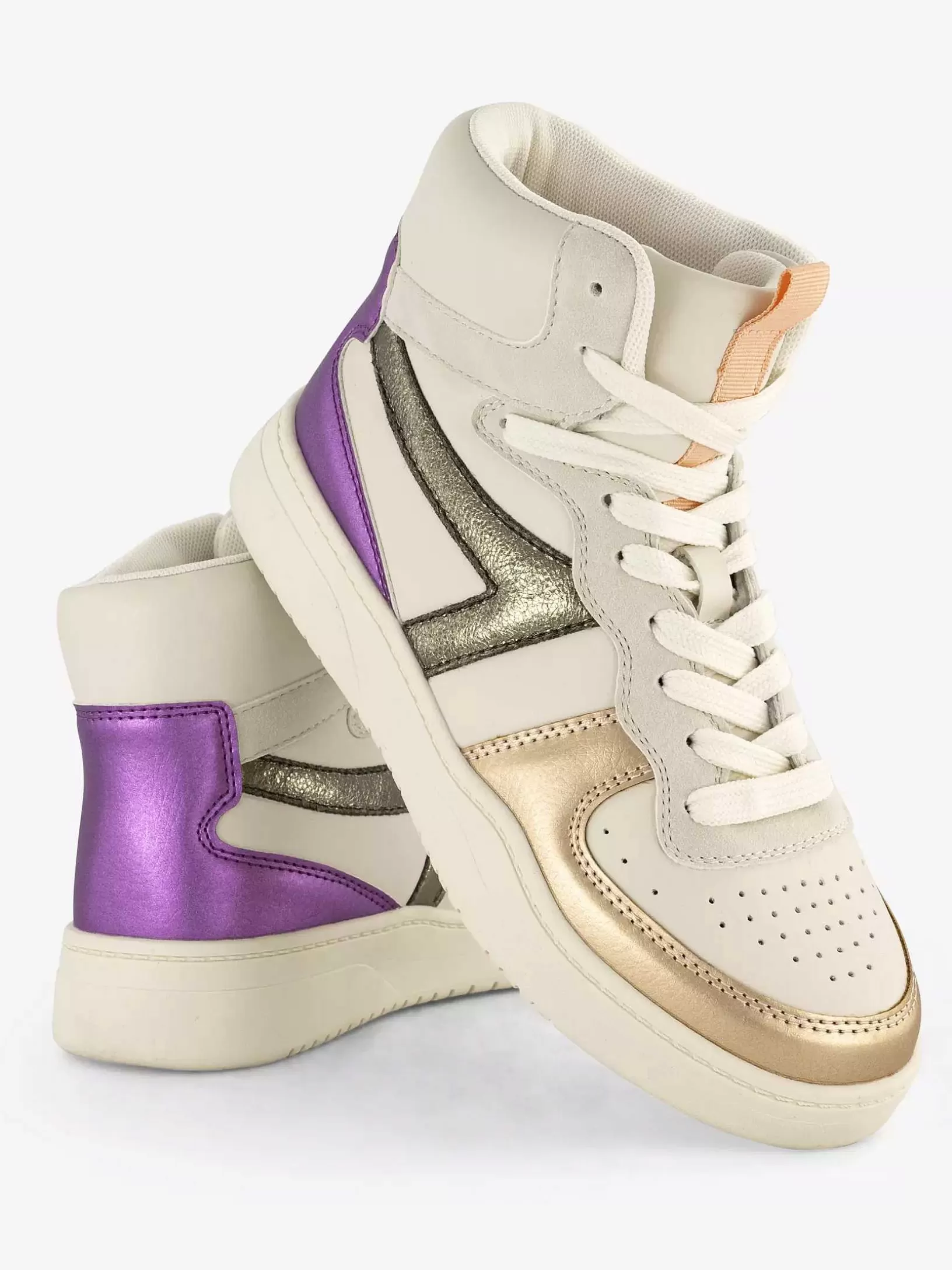 Turnschuhe | Oxmox Beiger Hoher Sneaker
