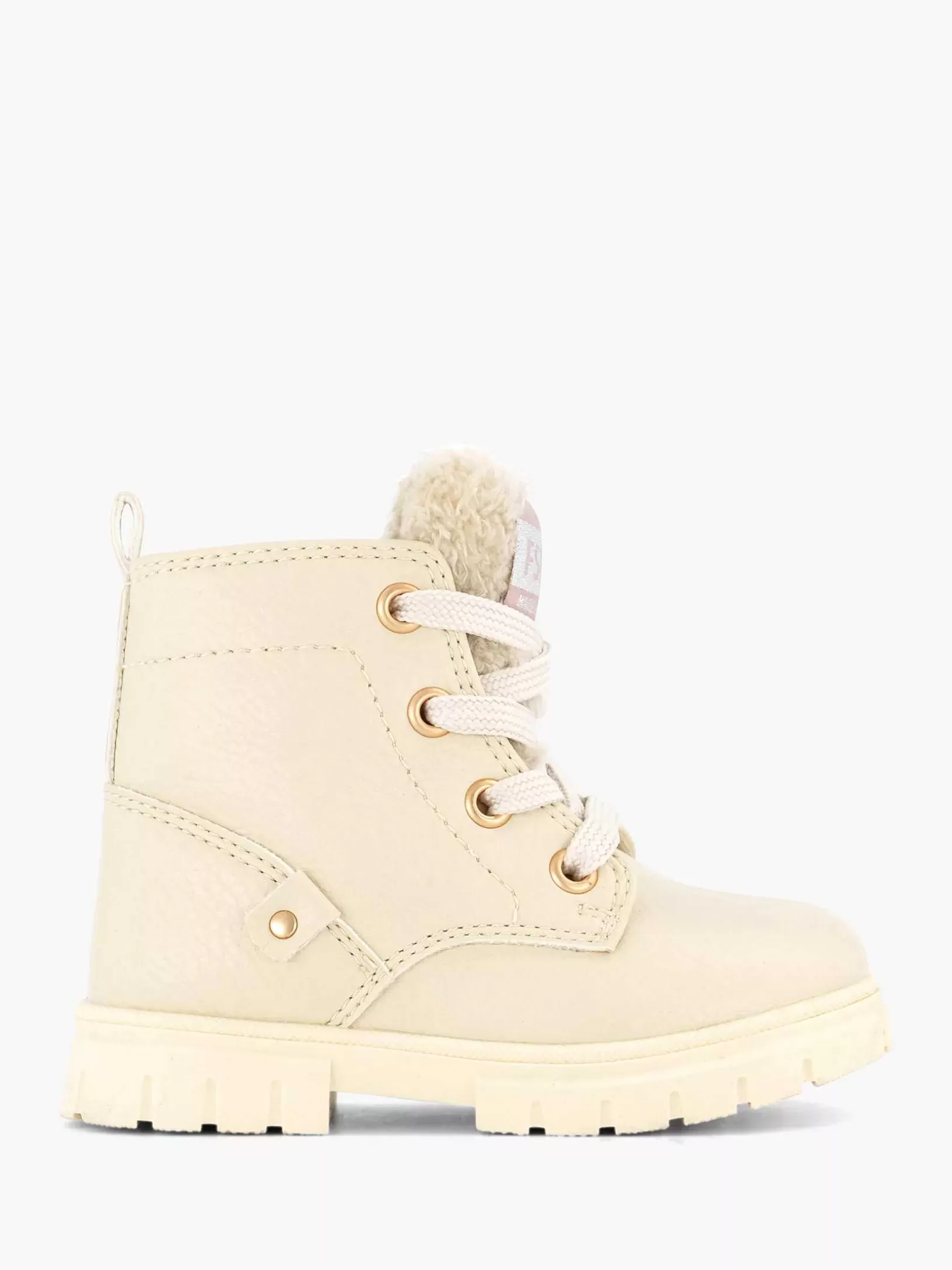 Baby Schuhe | Graceland Beiger Spitzenstiefel-Teddy