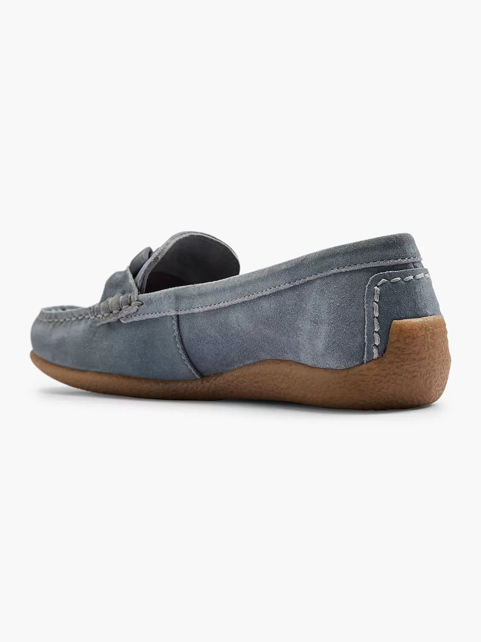 Slipper | 5th Avenue Blaue, Dekorative Slip-On-Halskette Aus Wildleder