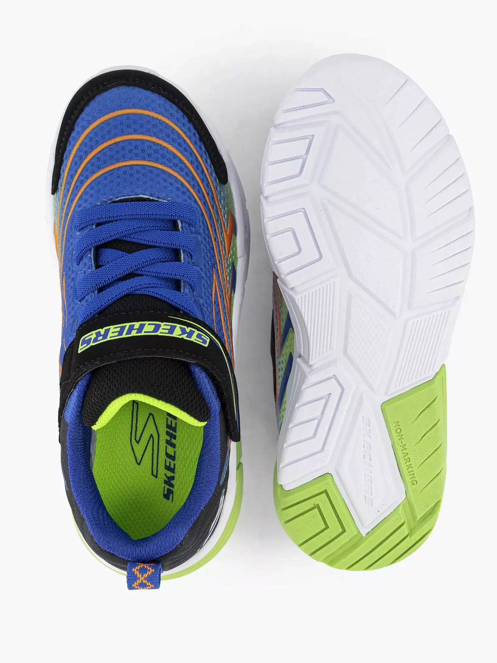 Jungenschuhe | Skechers Blaue Vektormatrix - Voltonik