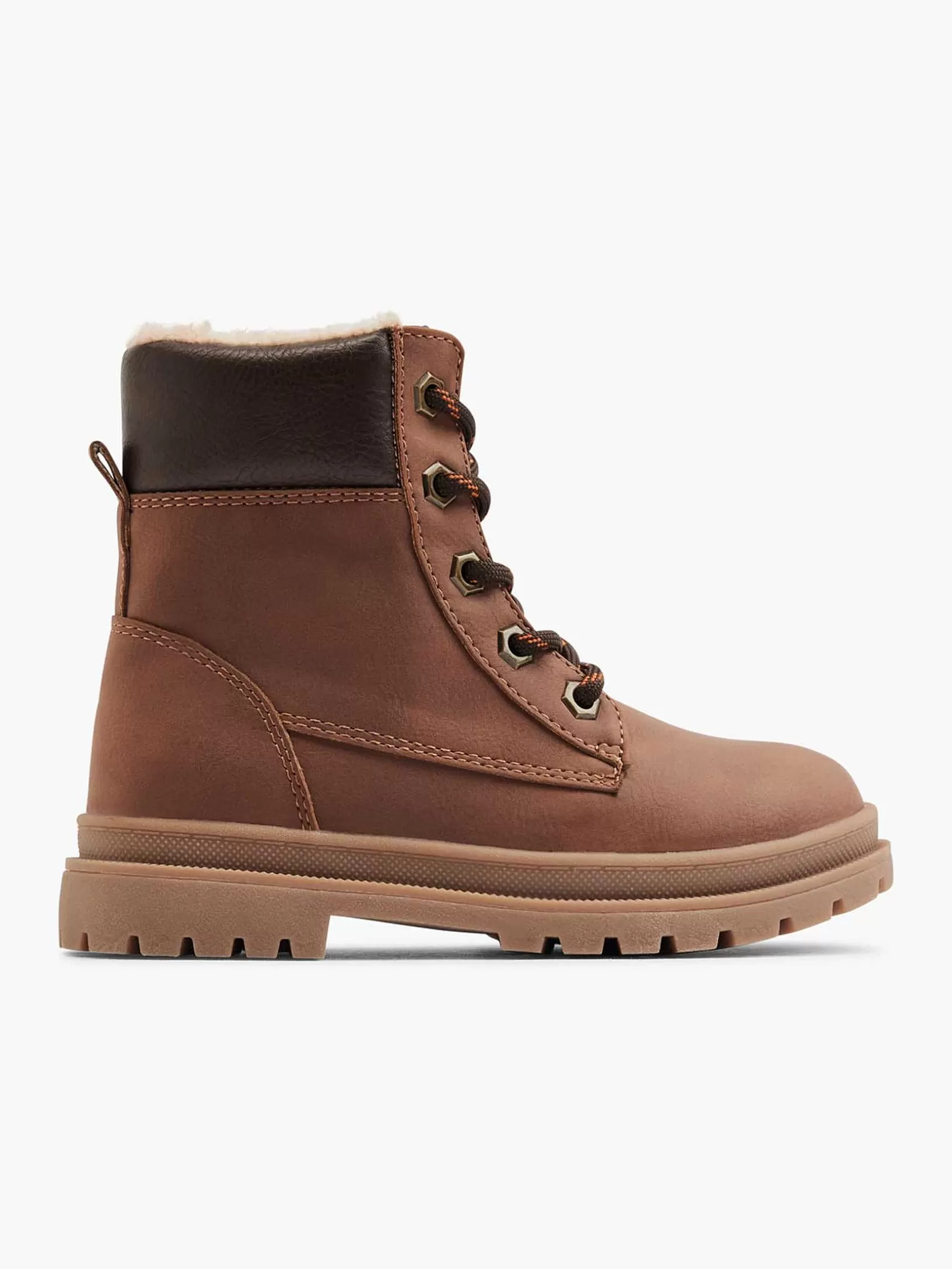 Jungenschuhe | Vty Brauner Hoher Spitzenstiefel