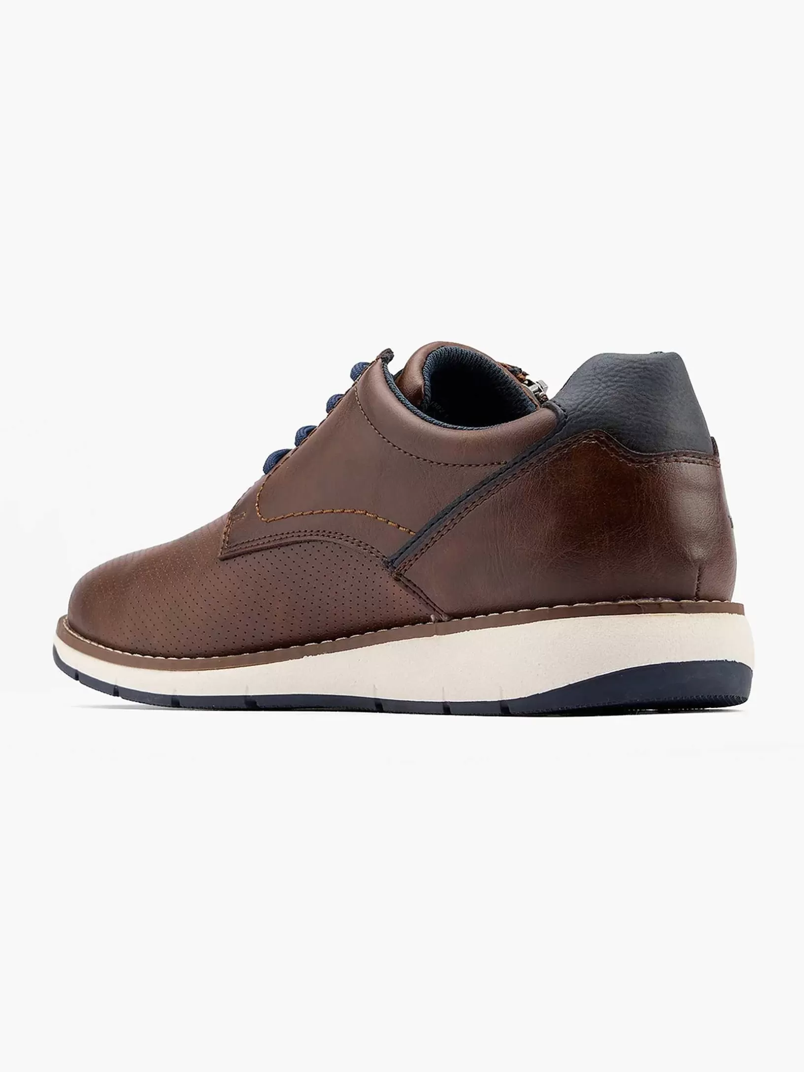 Turnschuhe | TOM TAILOR Brauner Ledersneaker