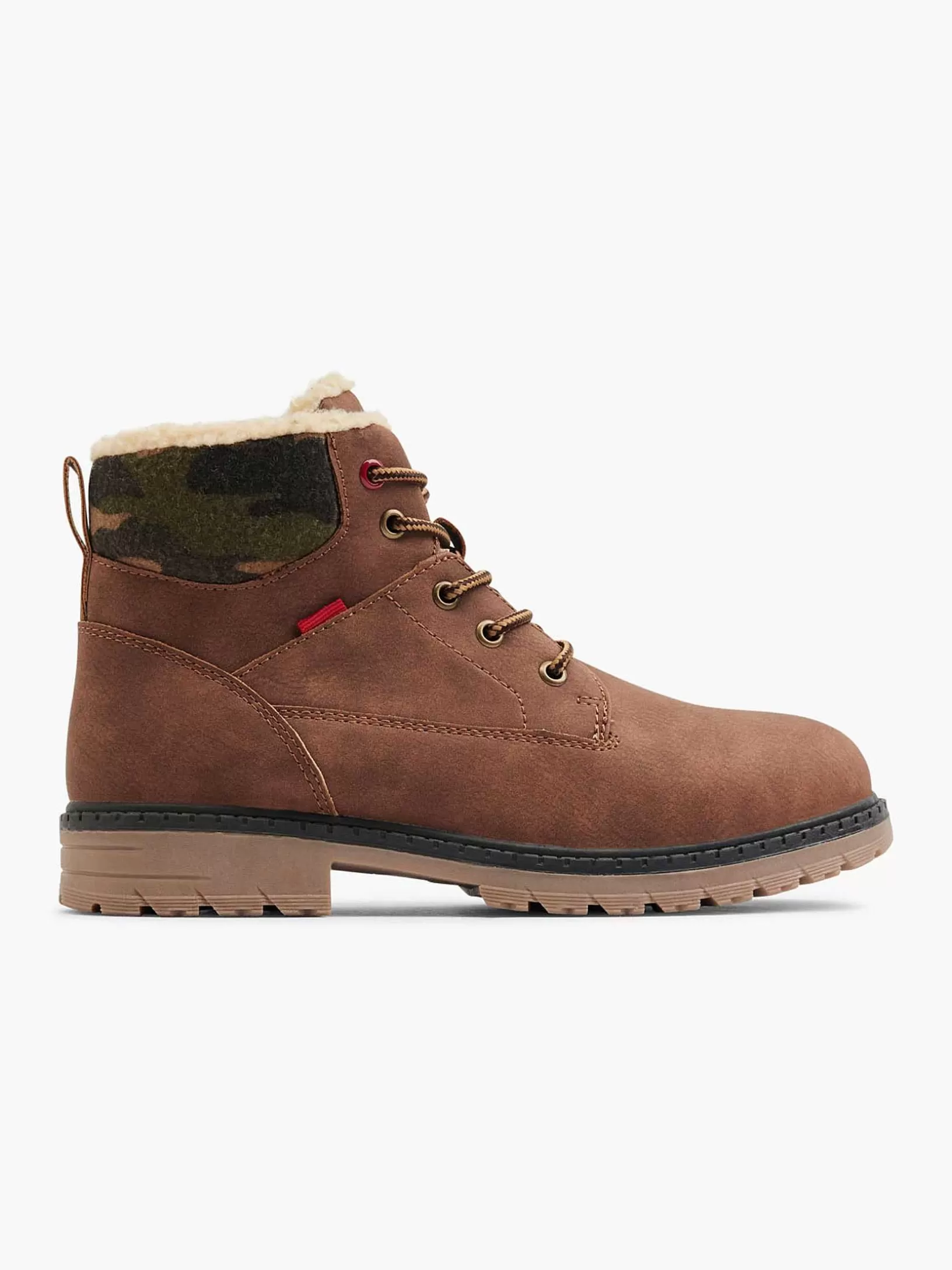 Jungenschuhe | Vty Brauner Spitzenstiefel Gefuttert