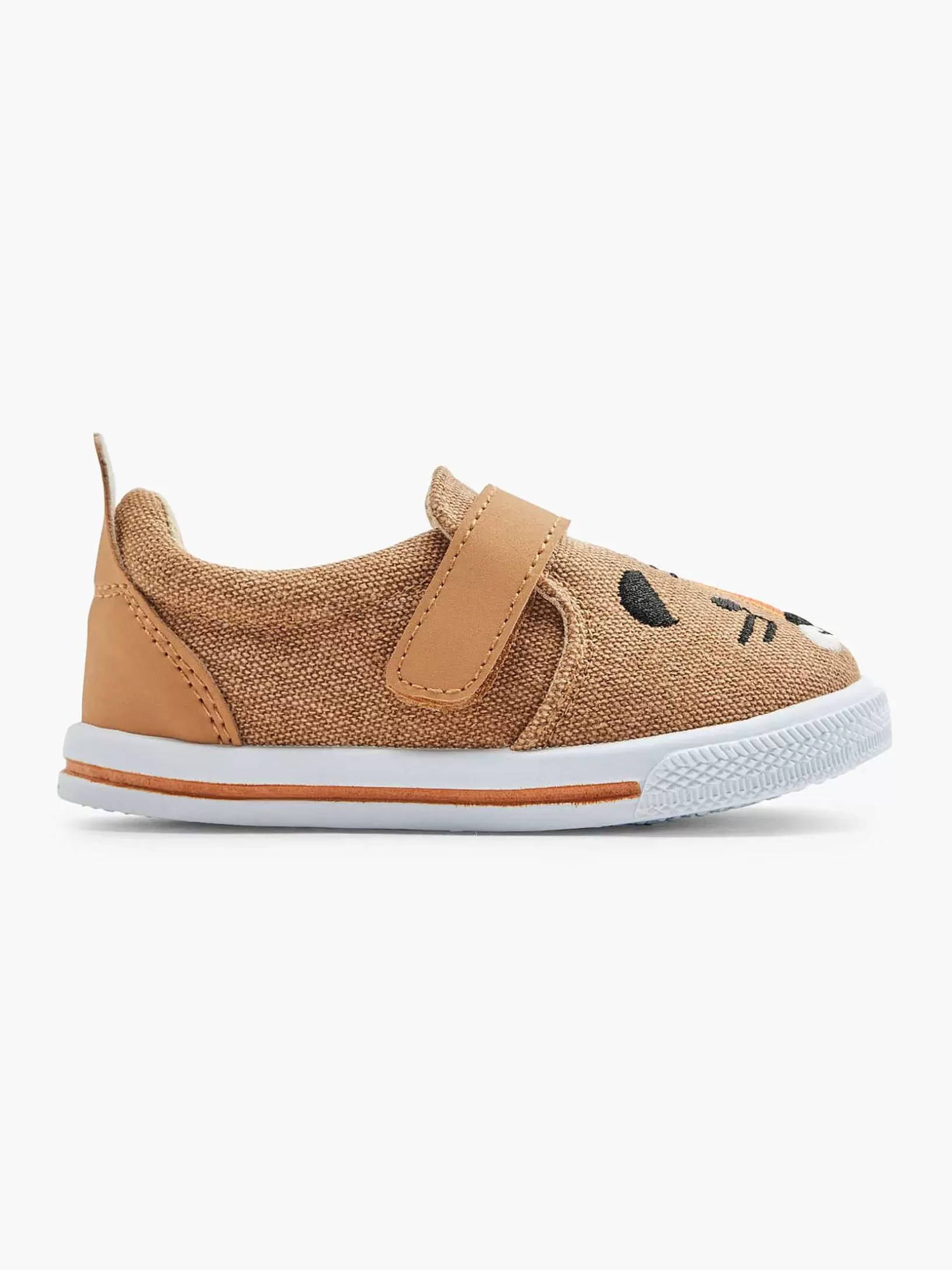 Jungenschuhe | Bobbi-Shoes Cognacfarbener Canvas-Slip-On-Bar