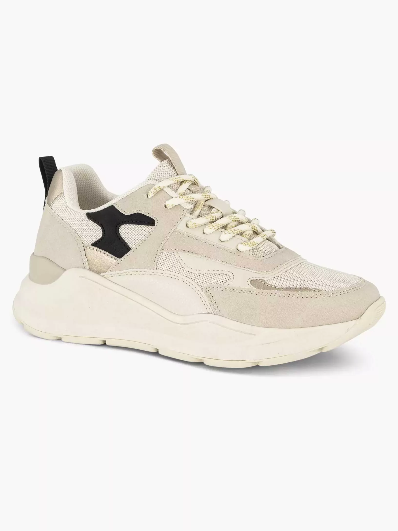 Turnschuhe | Oxmox Cremefarbener, Klobiger Sneaker