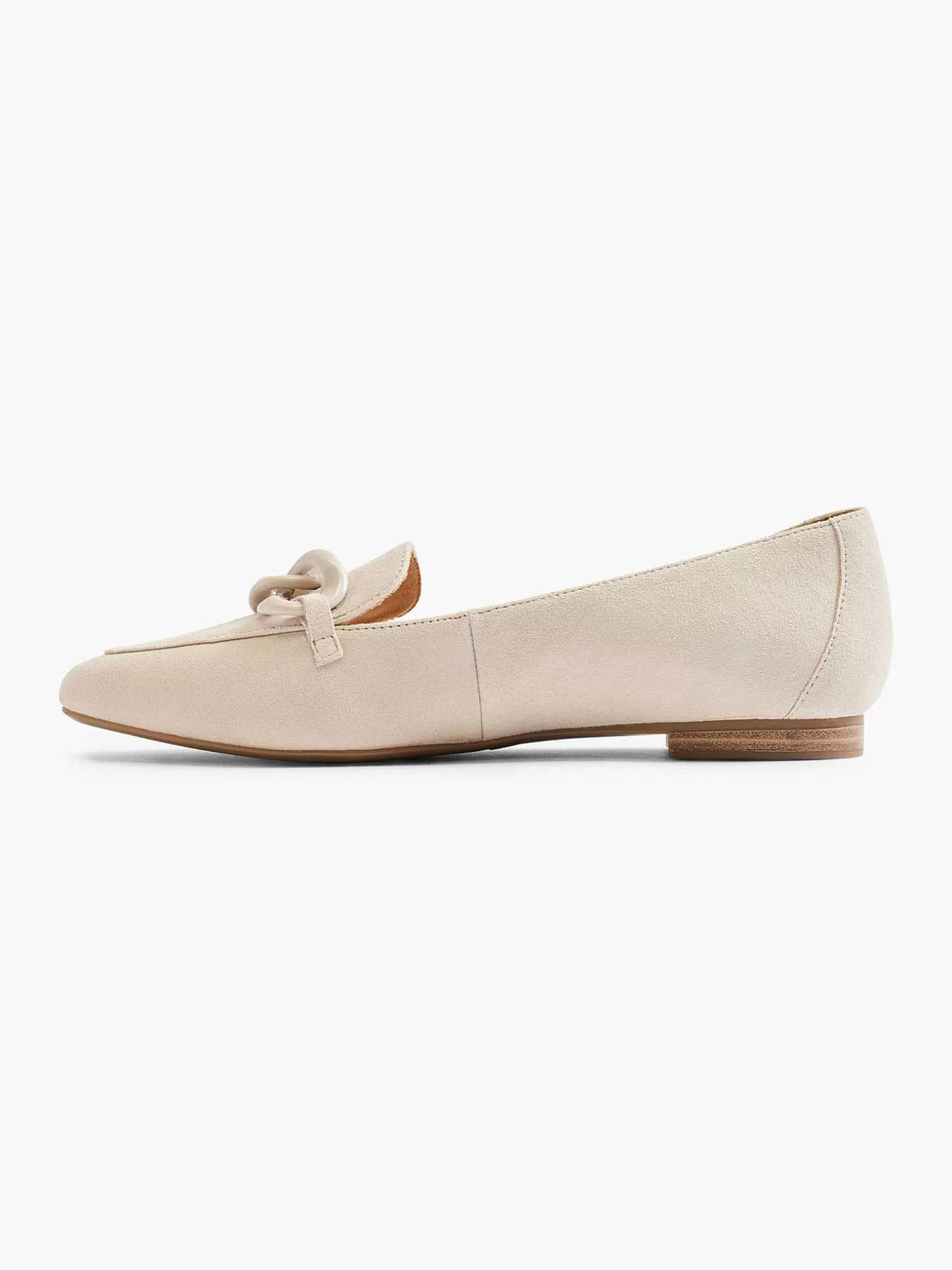 Slipper | 5th Avenue Dekorative Loafer-Halskette Aus Beigem Leder