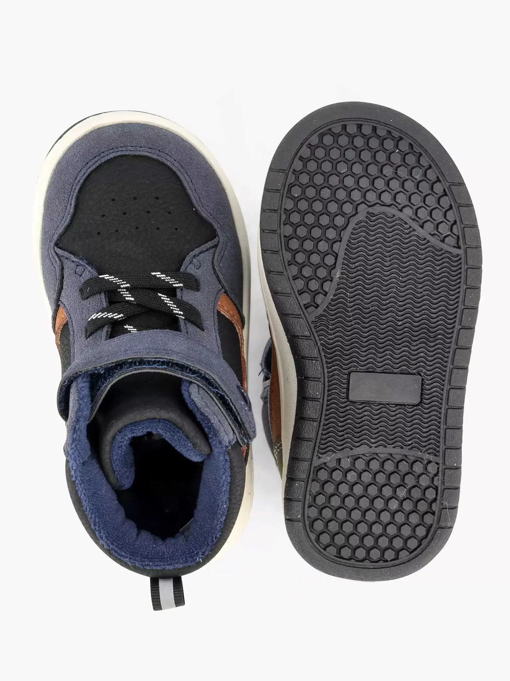Jungenschuhe | Vty Dunkelblauer Hoher Sneaker