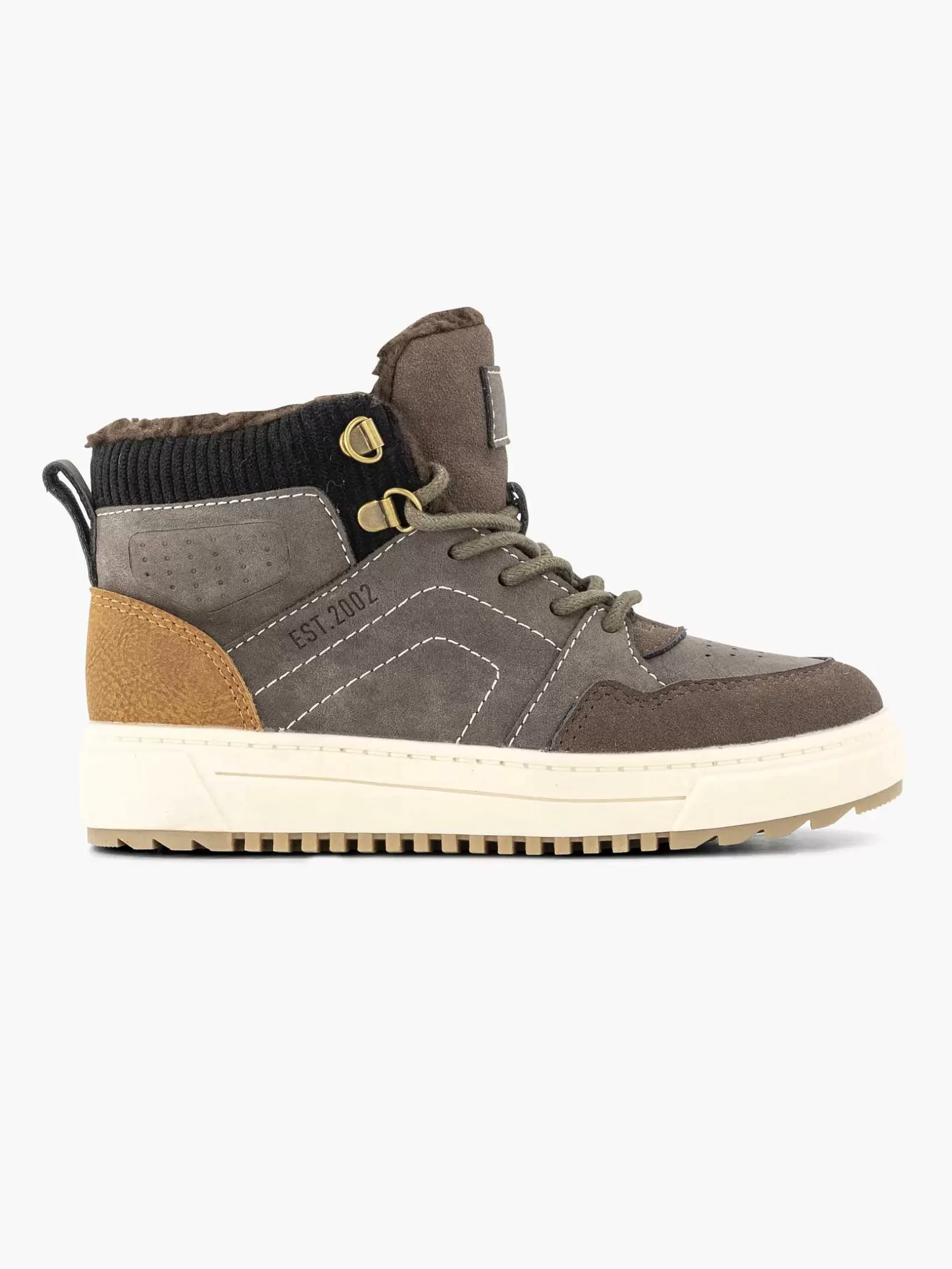 Jungenschuhe | Vty Dunkelbrauner Hoher Sneaker