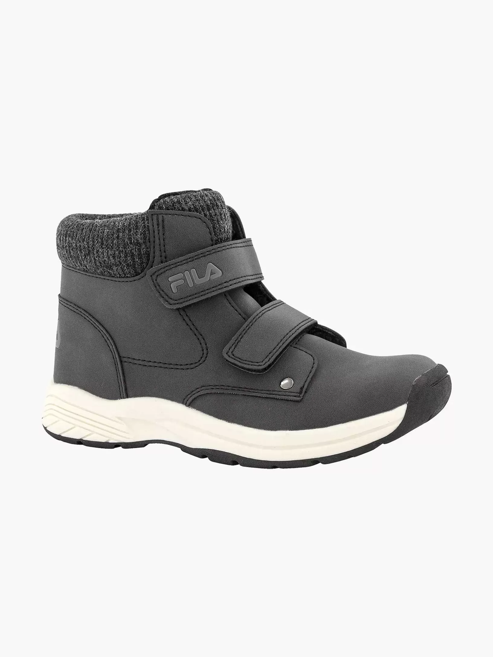 Jungenschuhe | FILA Dunkelgrauer Stiefel Mit Klettverschluss
