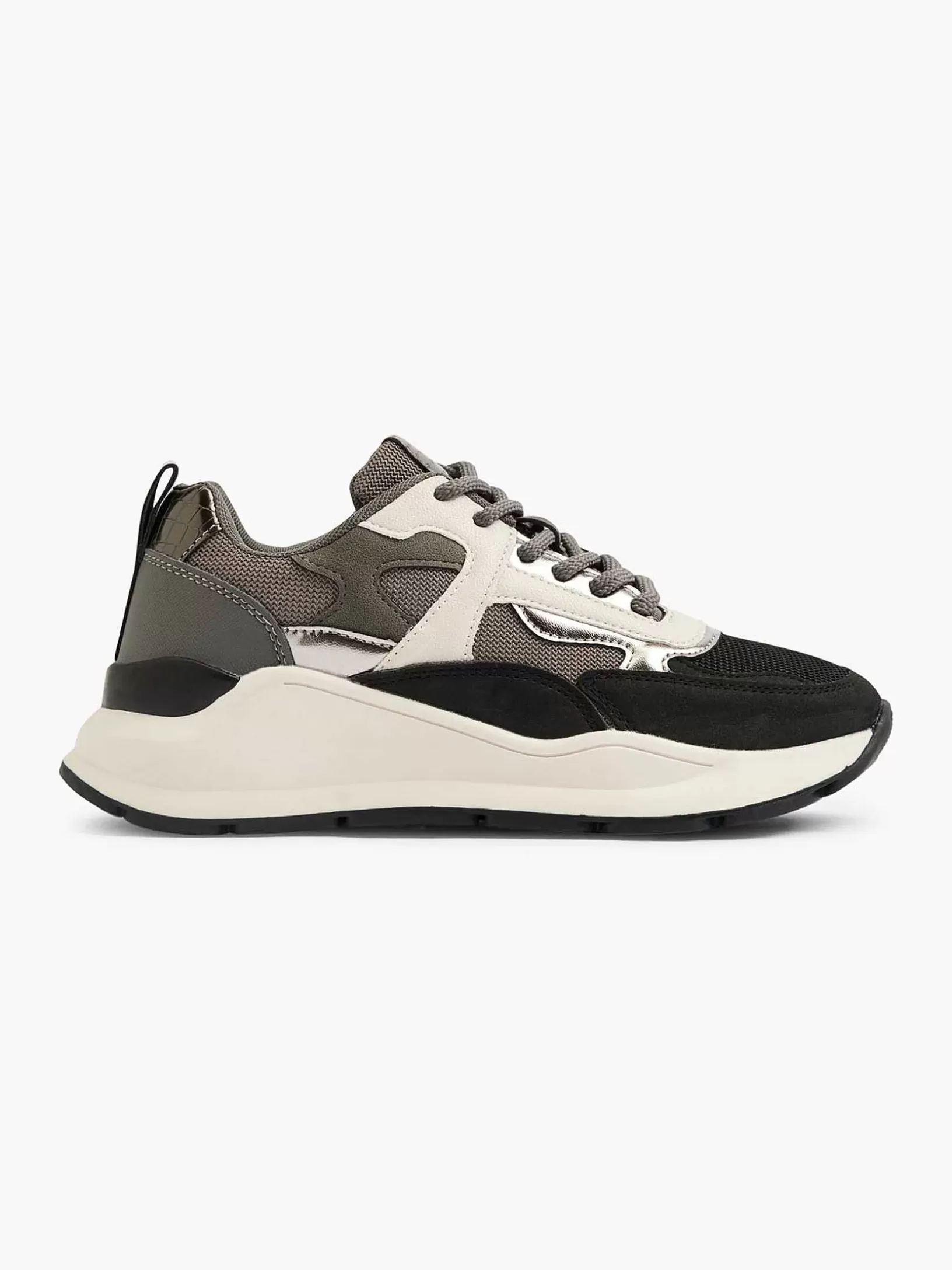 Turnschuhe | Oxmox Grauer, Klobiger Sneaker