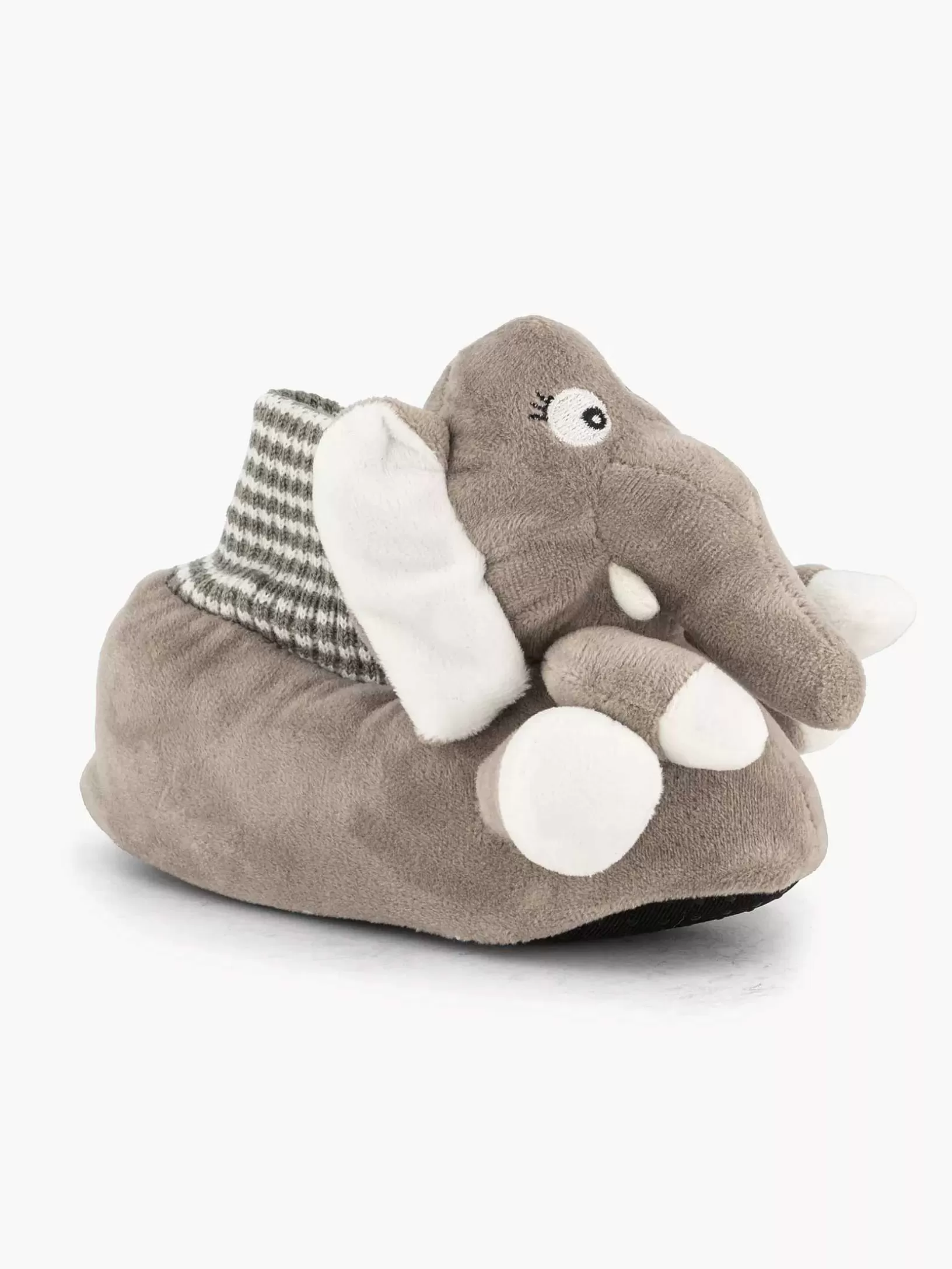 Jungenschuhe | Bobbi-Shoes Grauer Pantoffel-Elefant