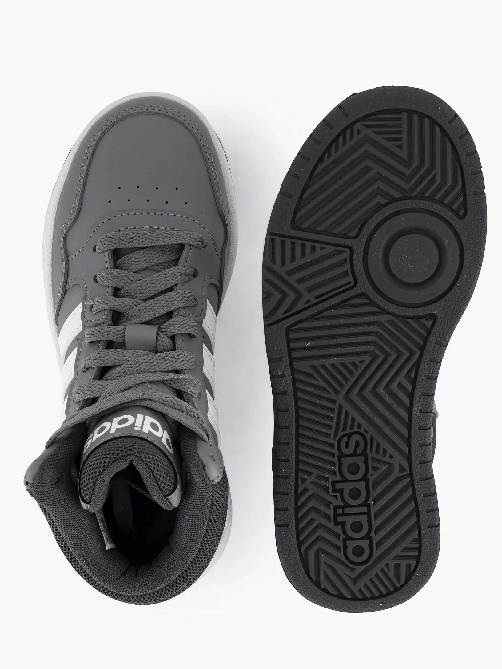 Jungenschuhe | adidas Grey Hoops Mid 3.0 K