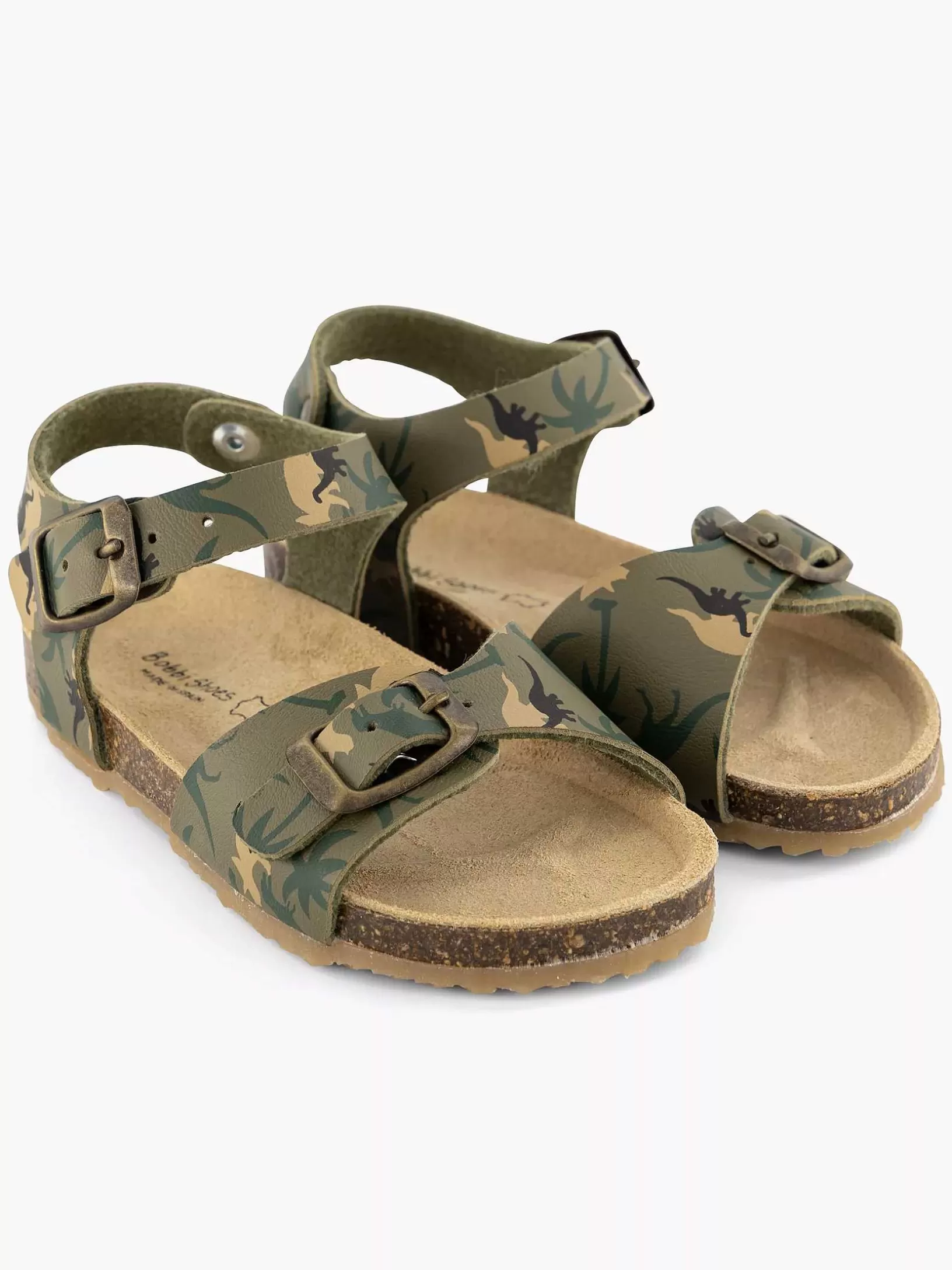 Jungenschuhe | Bobbi-Shoes Grune Sandale