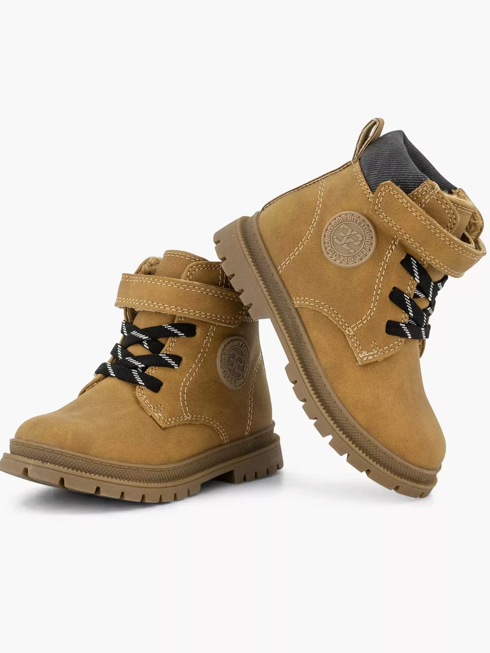 Jungenschuhe | Vty Kamelfarbener Spitzenstiefel