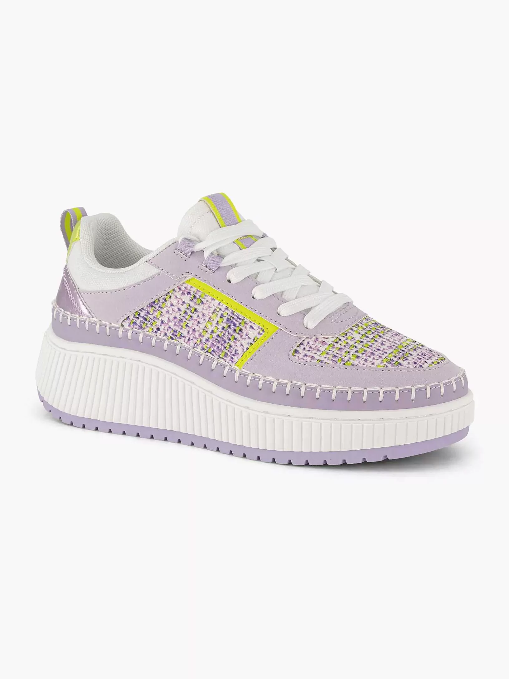 Turnschuhe | Oxmox Lila Plateau-Sneaker