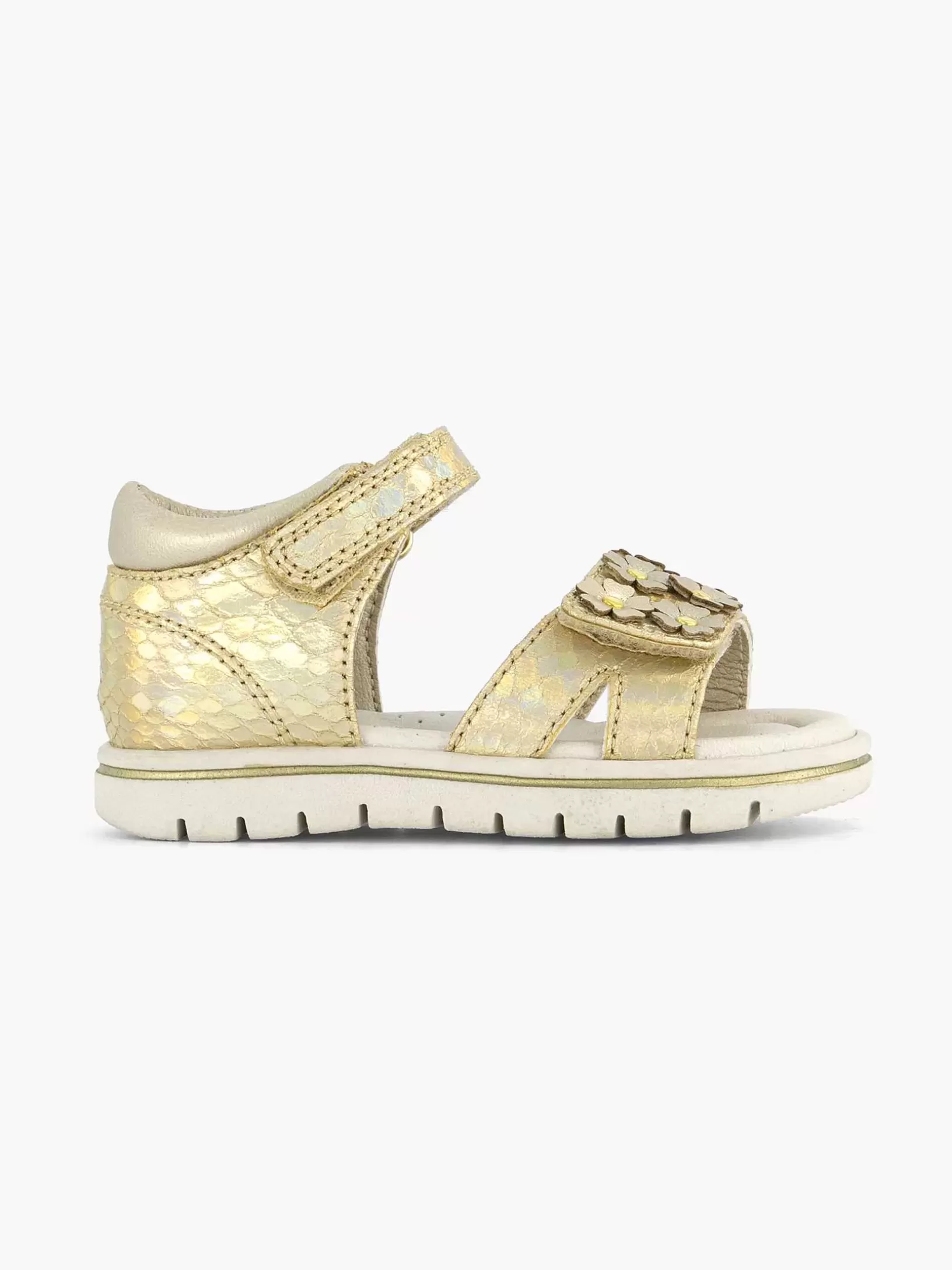 Jungenschuhe | Cupcake Couture Platin-Sandalenblumen