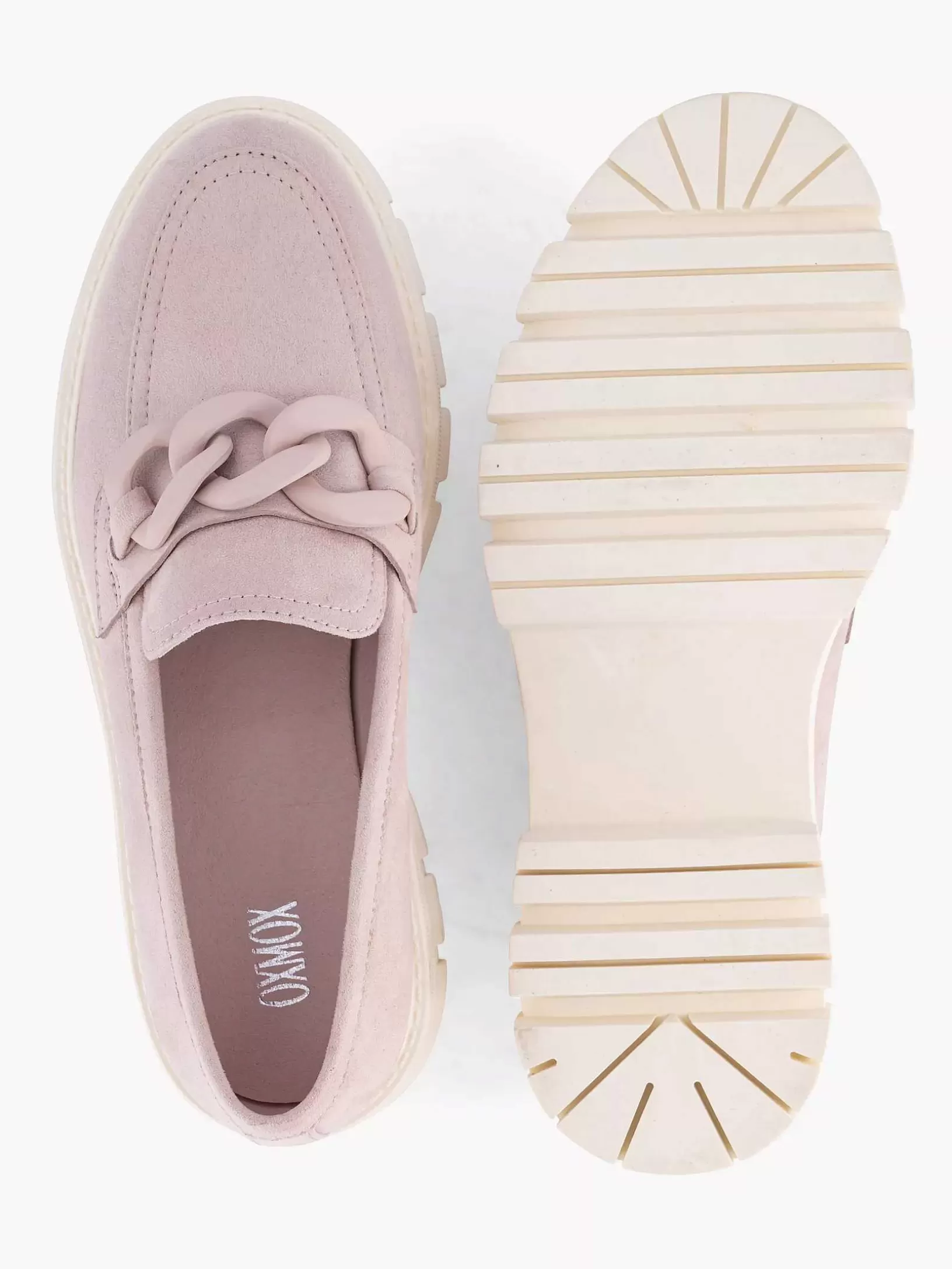 Slipper | Oxmox Rosafarbene, Klobige Loafer-Deko-Halskette