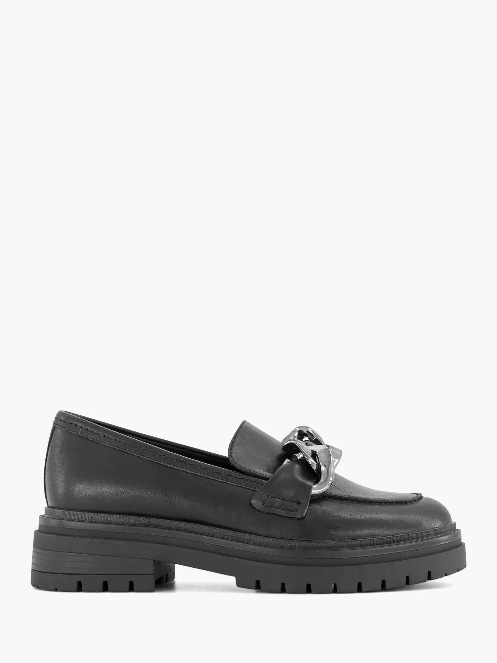 Slipper | Oxmox Schwarze, Klobige Loafer-Deko-Halskette