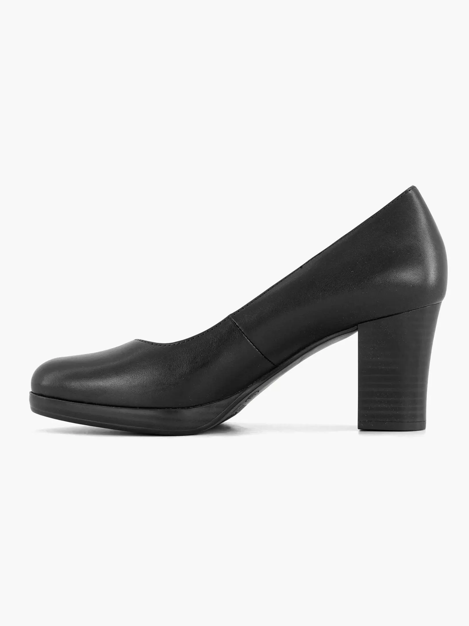 Komfortschuhe | Medicus Schwarze Komfortpumps Aus Leder