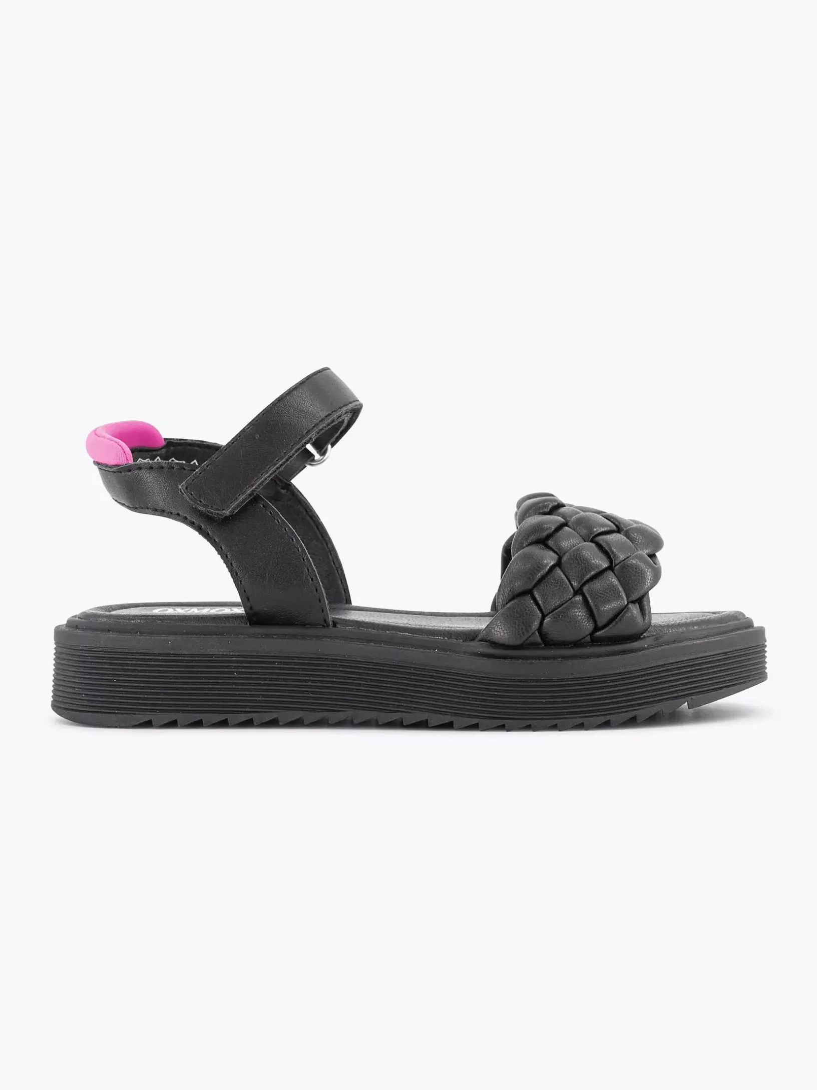 Jungenschuhe | Oxmox Schwarze Sandale Geflochten