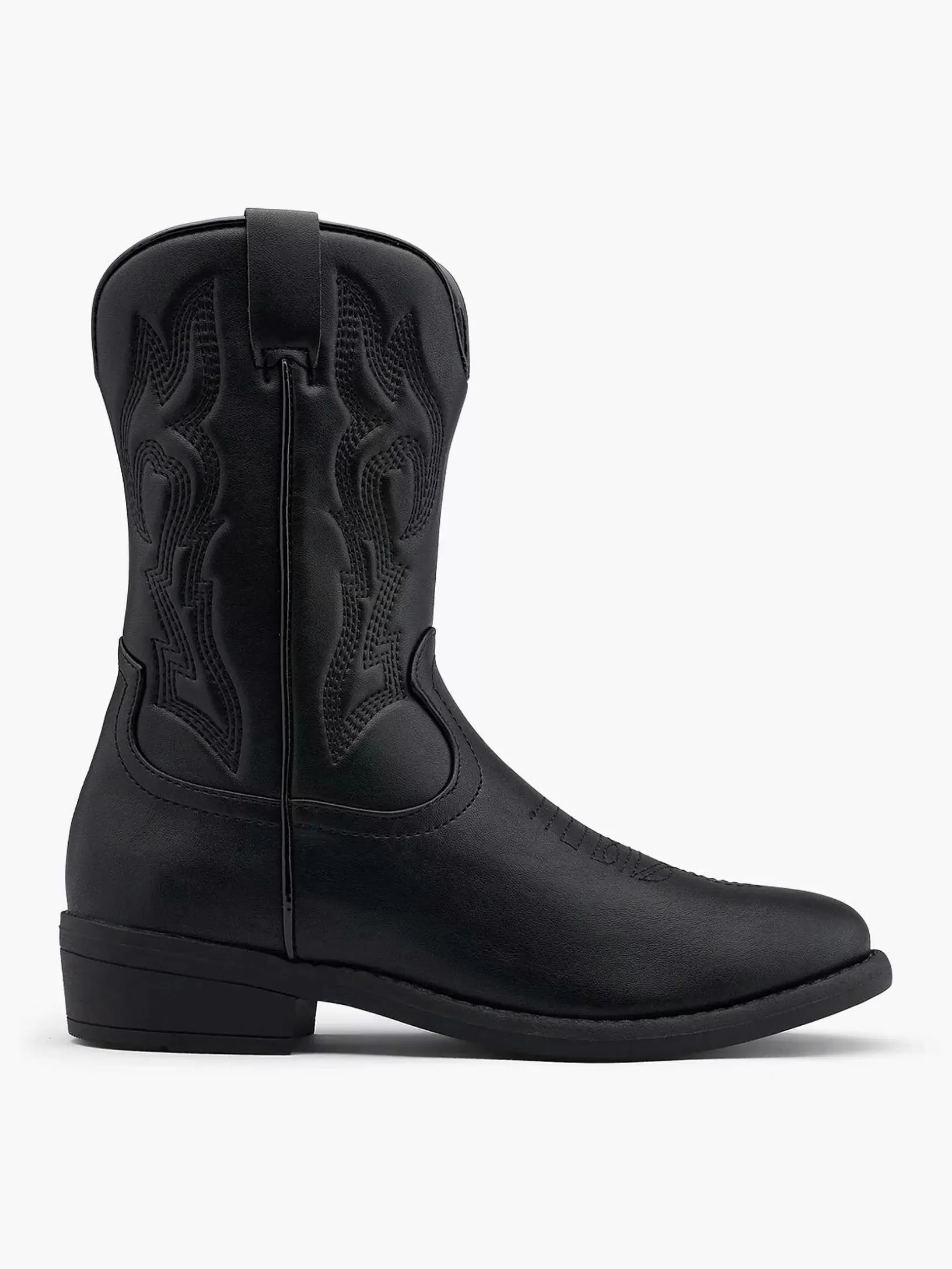 Jungenschuhe | Oxmox Schwarzer Cowboystiefel