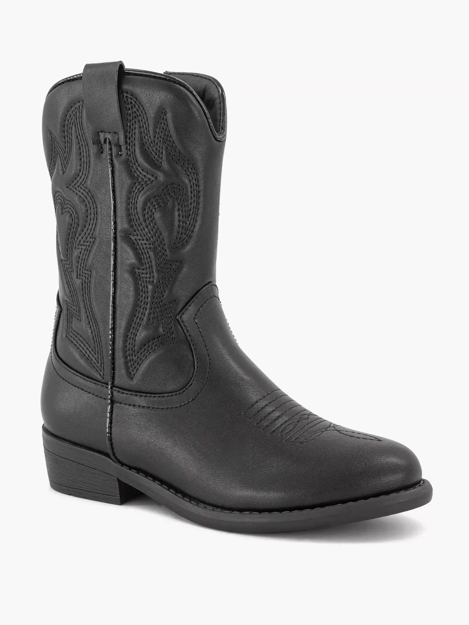 Jungenschuhe | Oxmox Schwarzer Cowboystiefel