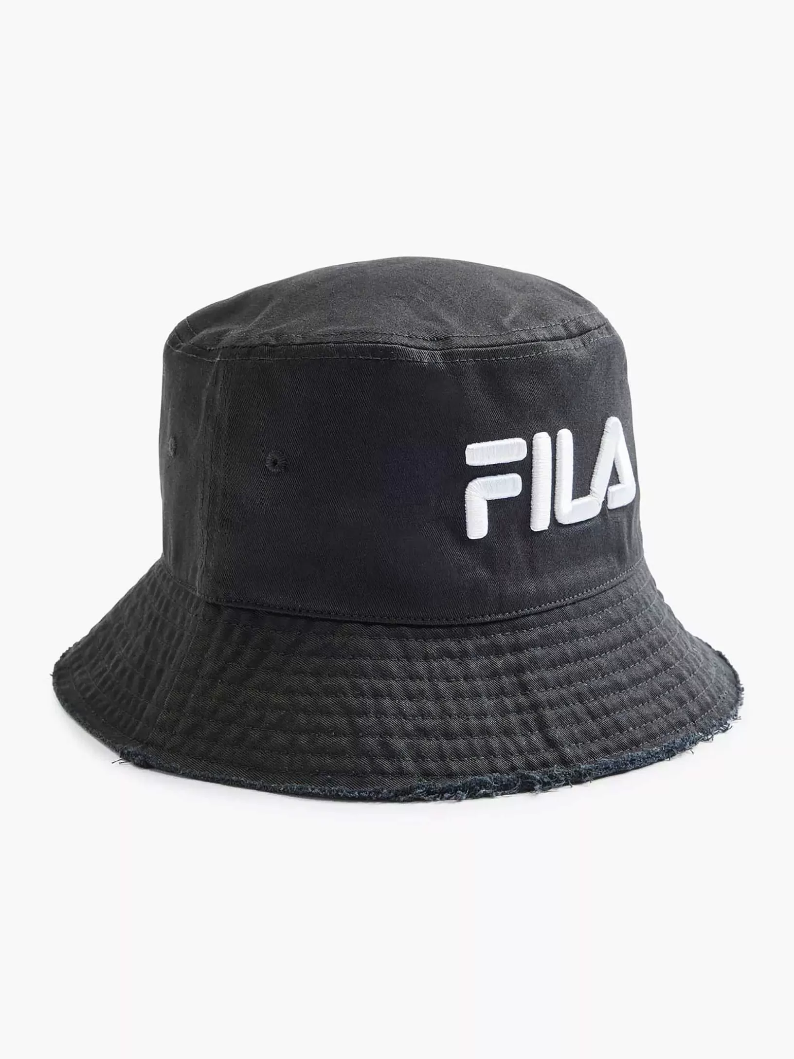 Exklusives Online-Zubehör | FILA Schwarzer Bucket Hat Mit