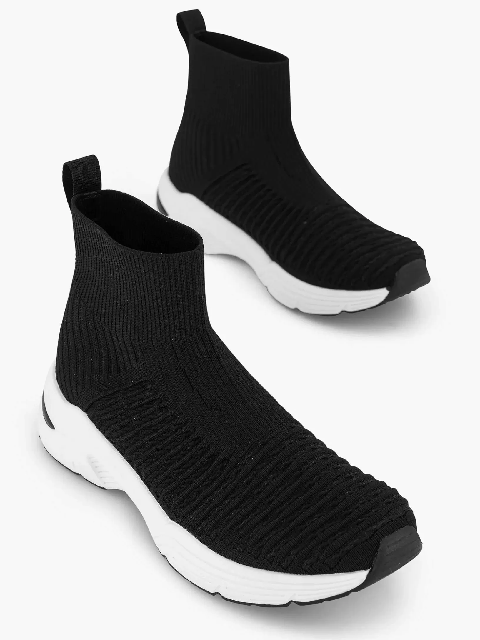 Turnschuhe | Oxmox Schwarzer Hoher Sneaker
