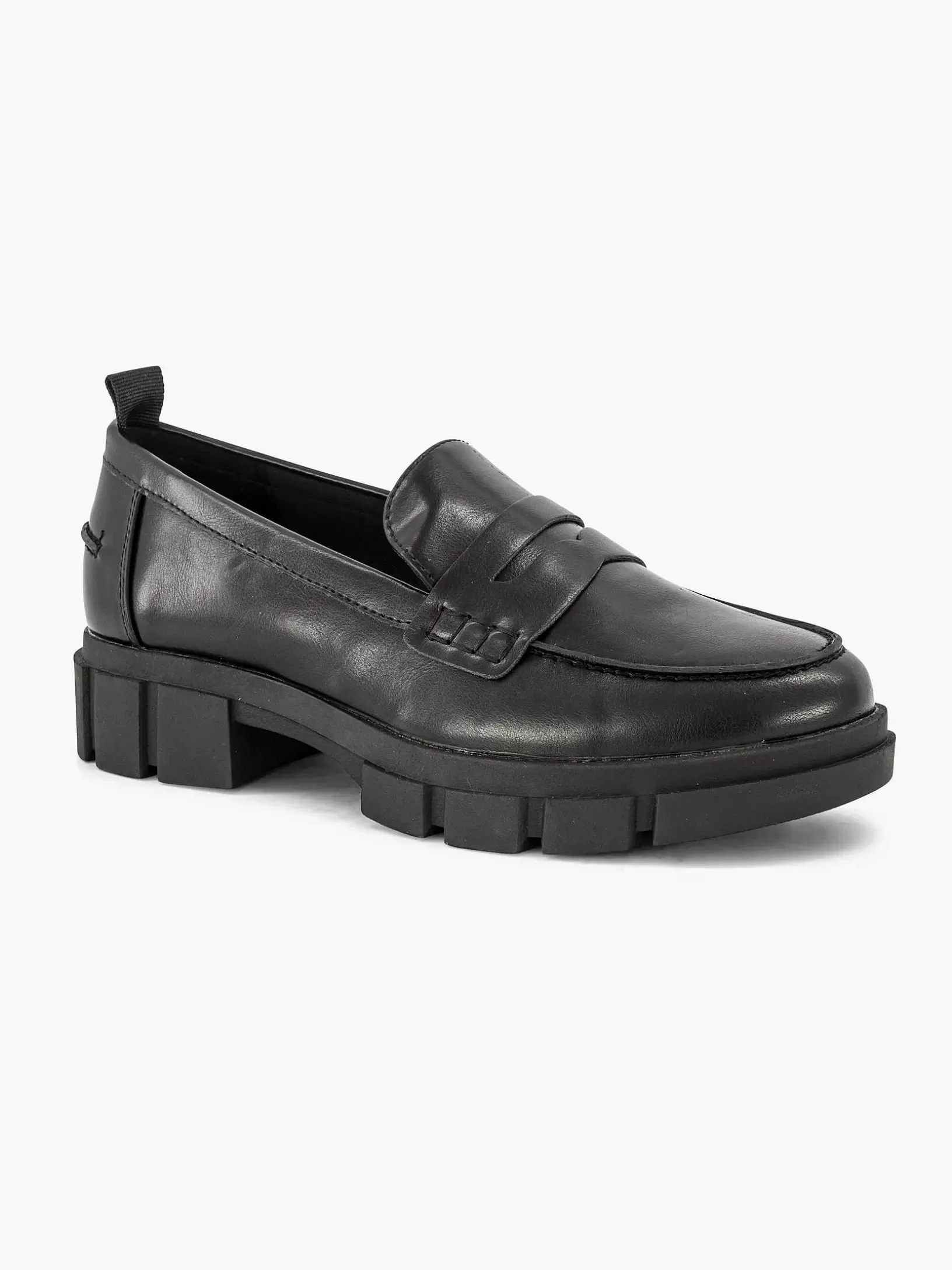 Slipper | Graceland Schwarzer, Klobiger Loafer