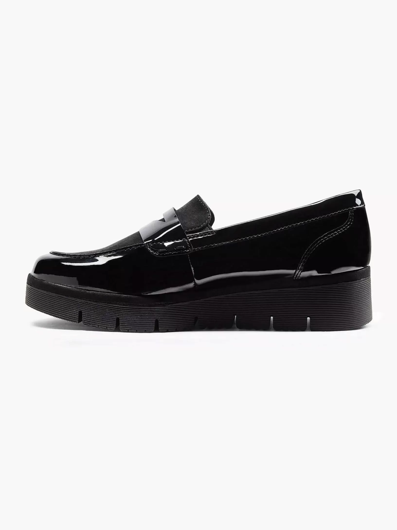 Slipper | Graceland Schwarzer Slip-On-Lack