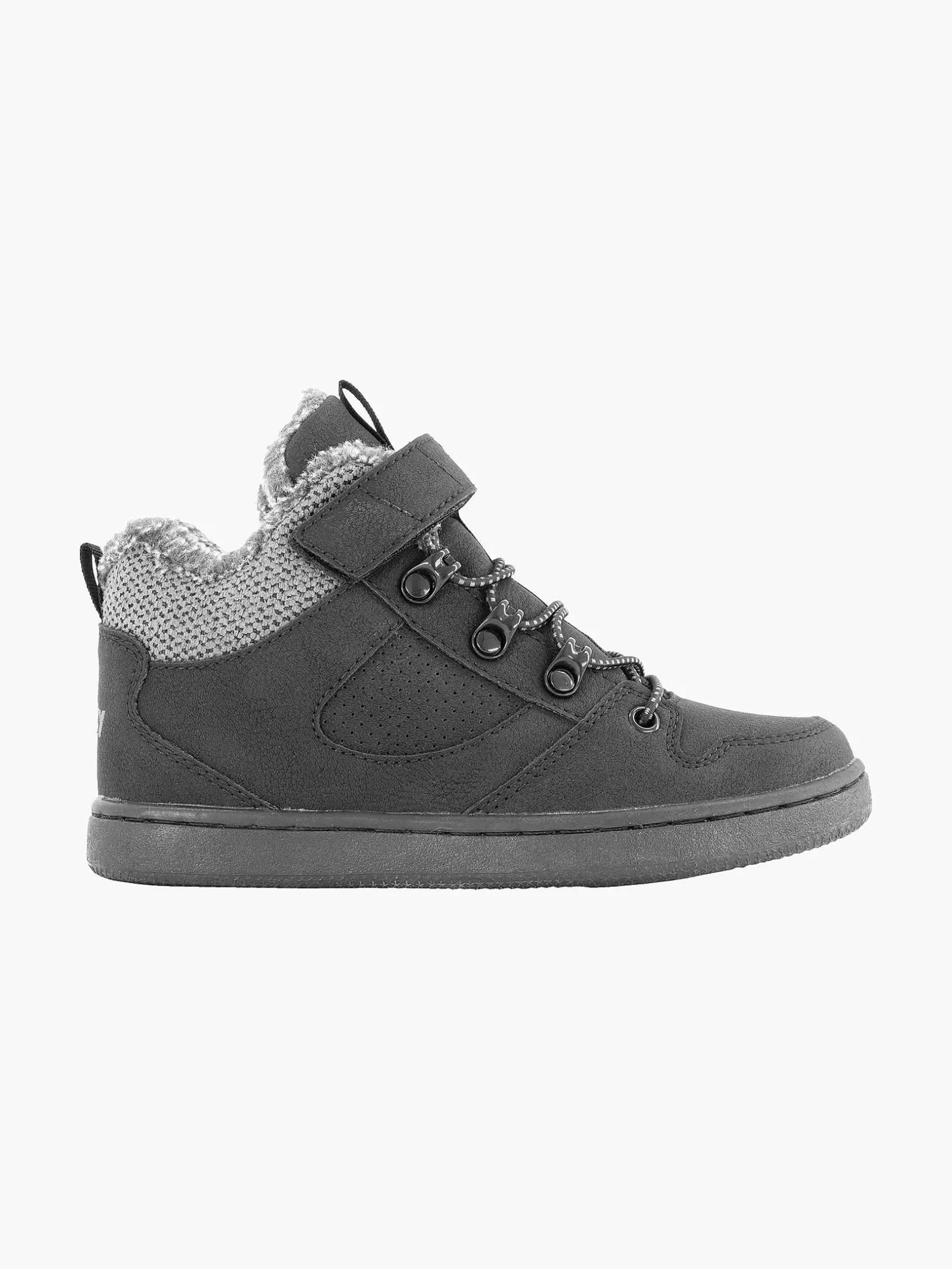 Jungenschuhe | Vty Schwarzer Sneaker Gefuttert