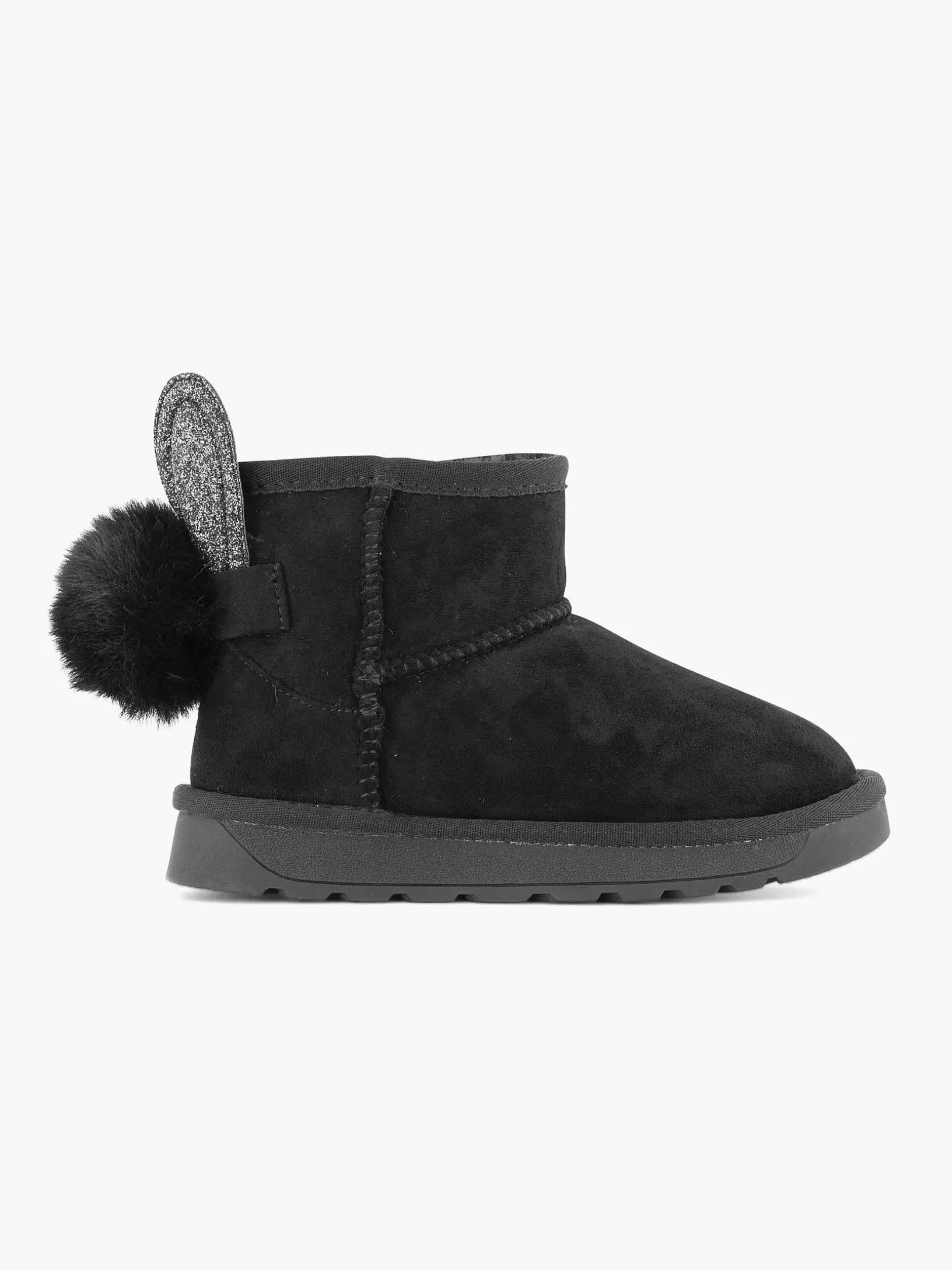 Baby Schuhe | Graceland Schwarzes Bootskaninchen Gefuttert