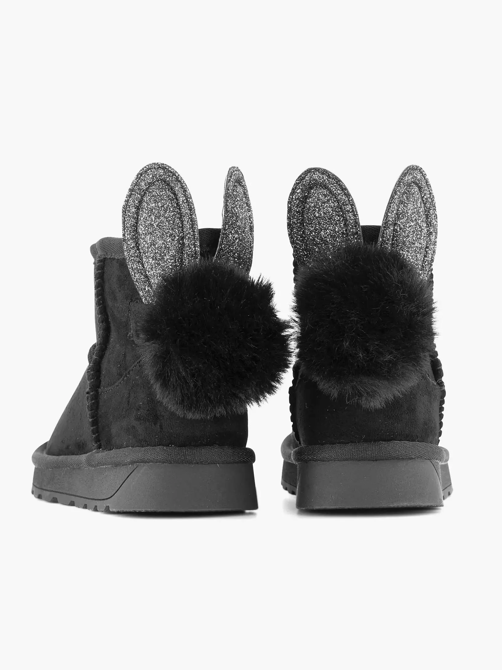 Baby Schuhe | Graceland Schwarzes Bootskaninchen Gefuttert