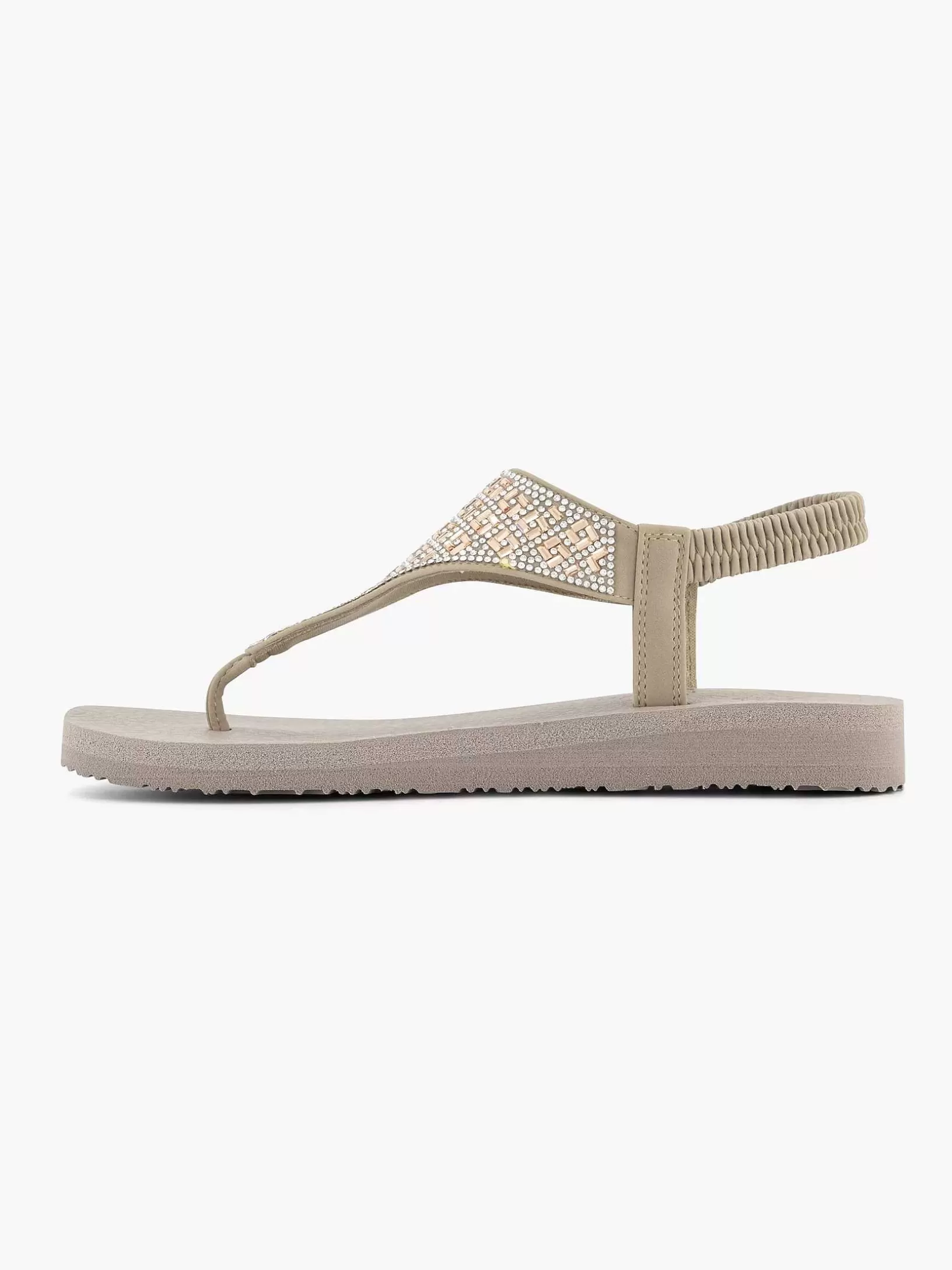 Sandalen | Skechers Taupefarbene Sandale