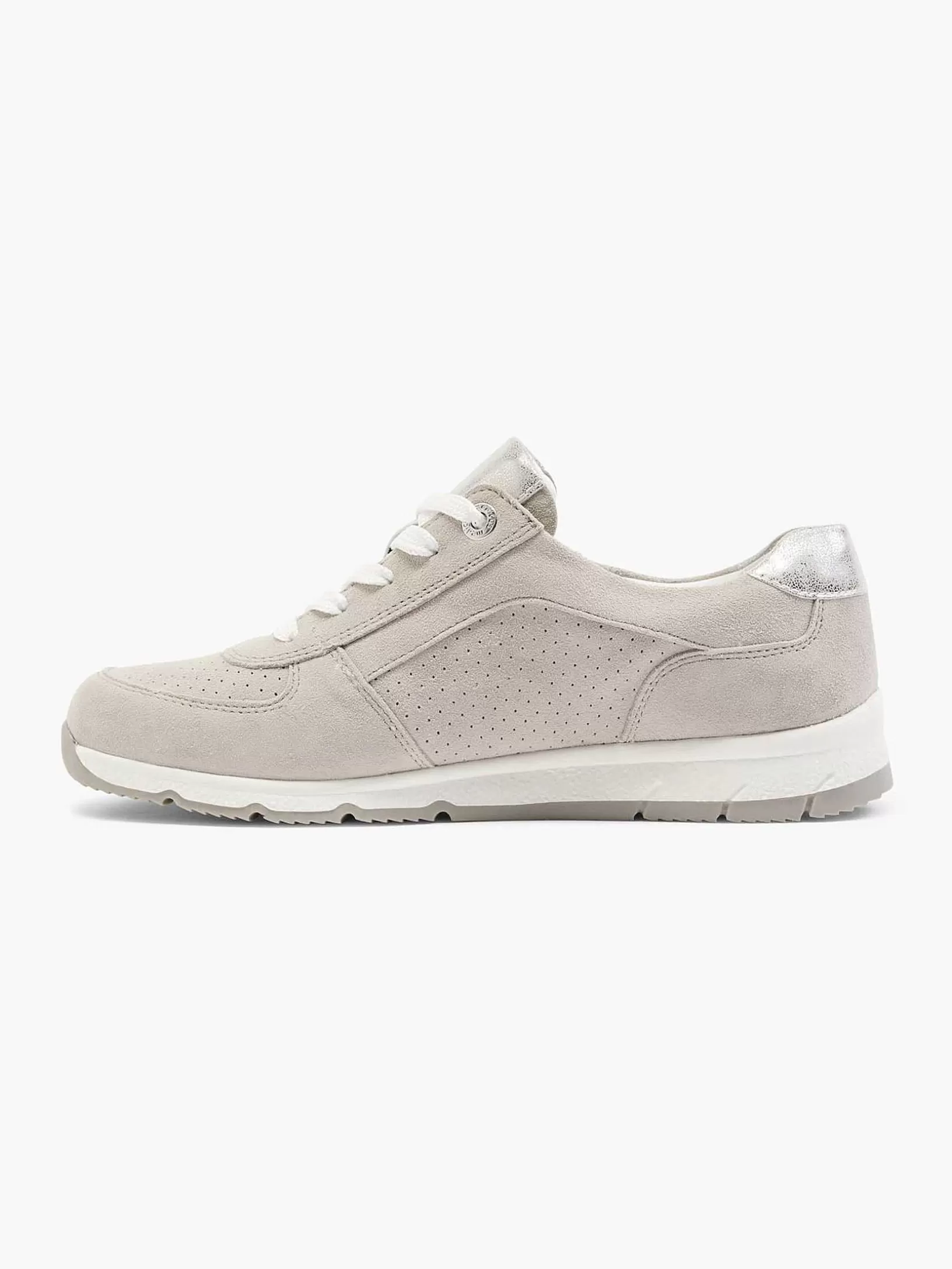 Komfortschuhe | Medicus Taupefarbener Ledersneaker