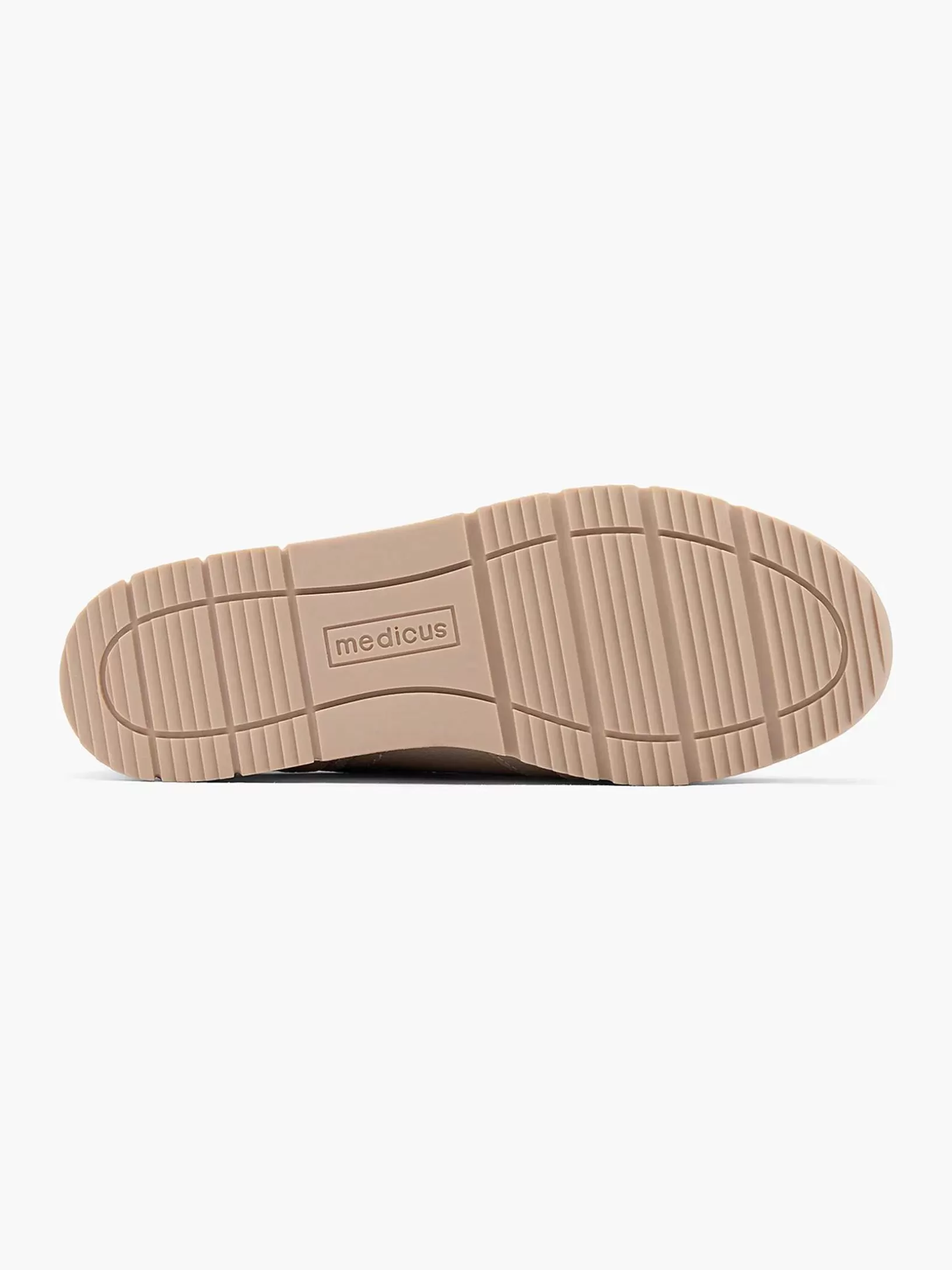 Komfortschuhe | Medicus Taupefarbener Ledersneaker