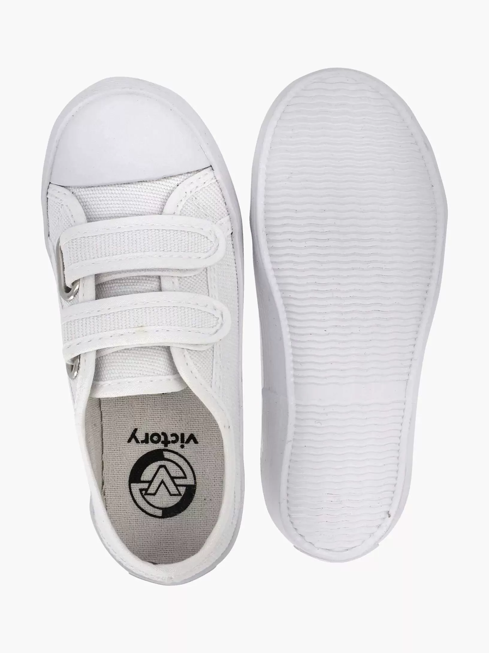 Baby Schuhe | Vty Weiser Turnschuh Mit Klettverschluss